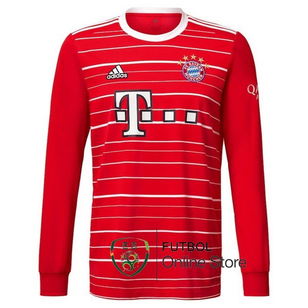 Camiseta Bayern Munich 22/2023 Manga Larga Primera
