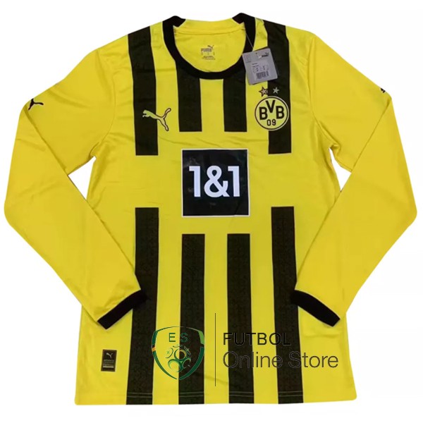 Camiseta Borussia Dortmund 22/2023 Manga Larga Primera