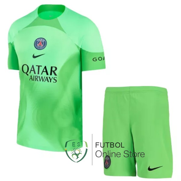 Camiseta Portero Paris Saint Germain Conjunto Completo Hombre 22/2023 Verde