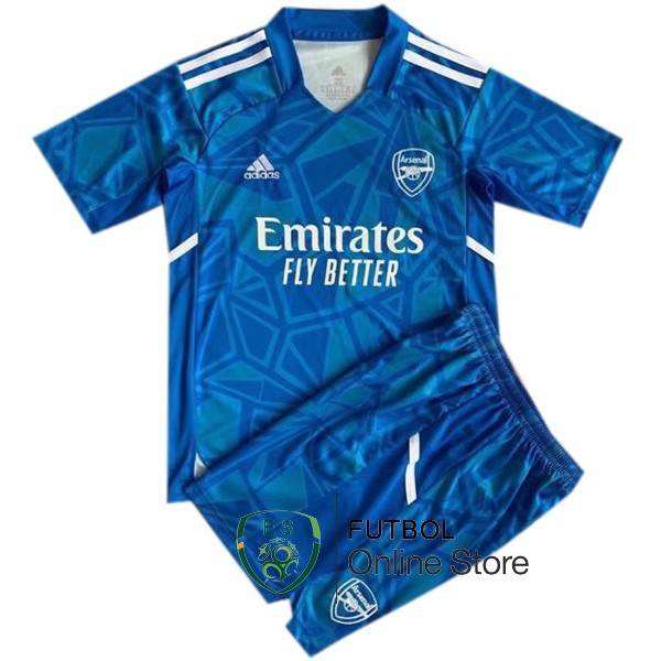 Camiseta Arsenal Ninos Portero 22/2023 Azul