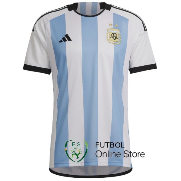 Tailandia Camiseta Argentina Copa del mundo 2022 Primera