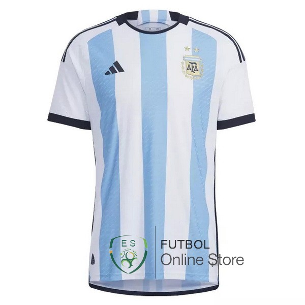 Tailandia Camiseta Argentina Copa del mundo 2022 Primera Jugadores