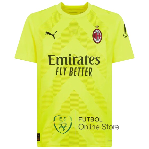 Tailandia Camiseta Portero AC Milan 22/2023 Amarillo