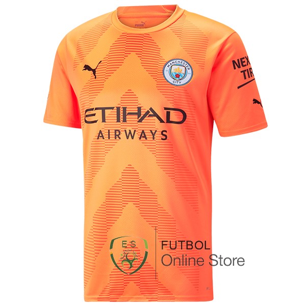 Tailandia Camiseta Manchester city 22/2023 Portero Naranja