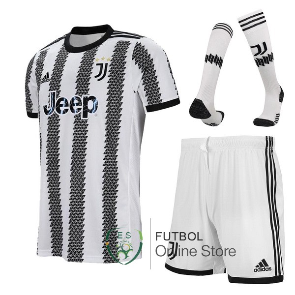 Camiseta Juventus 22/2023 Prima（Camiseta+Pantalones+Calcetines）