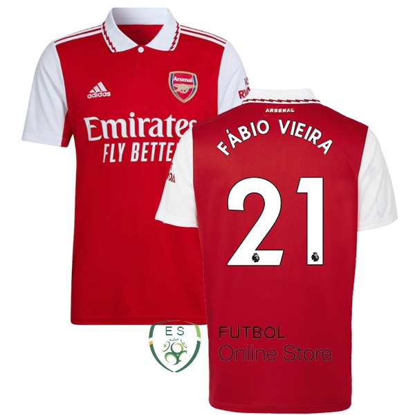 Camiseta Fábio Vieira Arsenal 22/2023 Primera