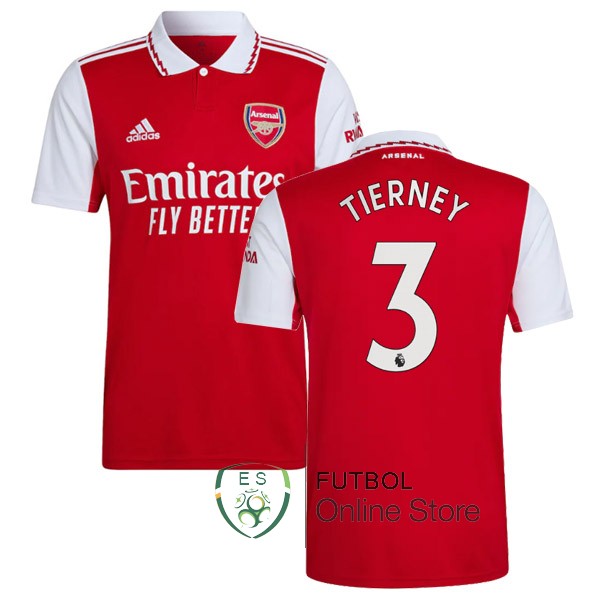 Camiseta Tierney Arsenal 22/2023 Primera