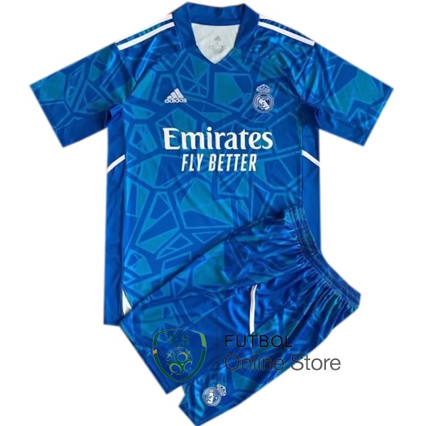 Camiseta Portero Real Madrid Conjunto Completo Hombre 22/2023 Azul