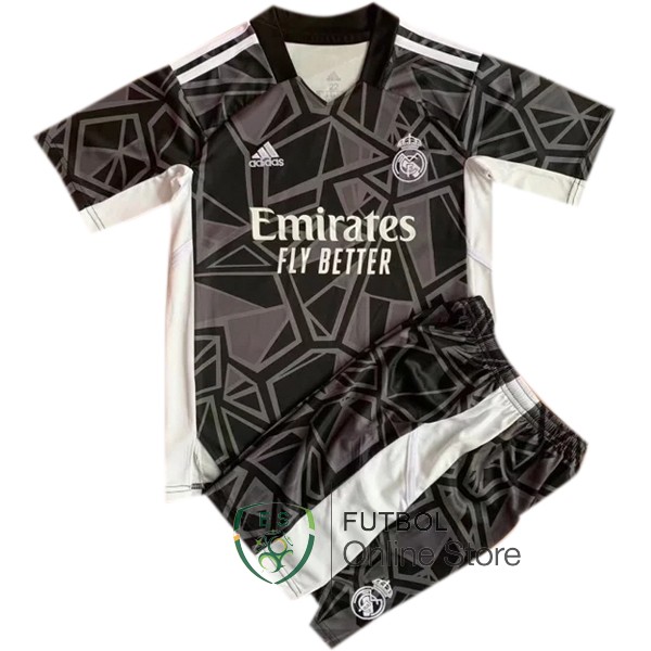Camiseta Portero Real Madrid Conjunto Completo Hombre 22/2023 Negro