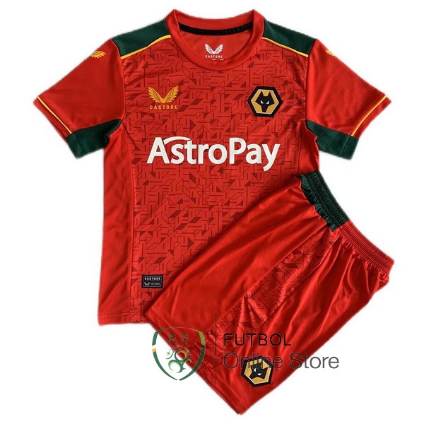 Camiseta Wolves Conjunto Completo Hombre 23/2024 Segunda