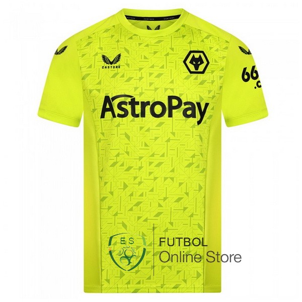 Tailandia Camiseta Wolves 23/2024 Portero Verde