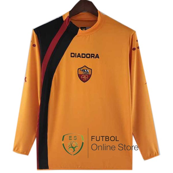 Retro Camiseta AS Rom2005-2006 Manga Larga Tercera