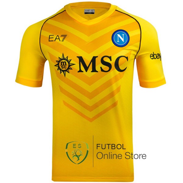 Tailandia Camiseta Napoli 23/2024 Portero Amarillo