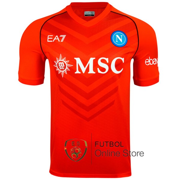 Tailandia Camiseta Napoli 23/2024 Portero Naranja