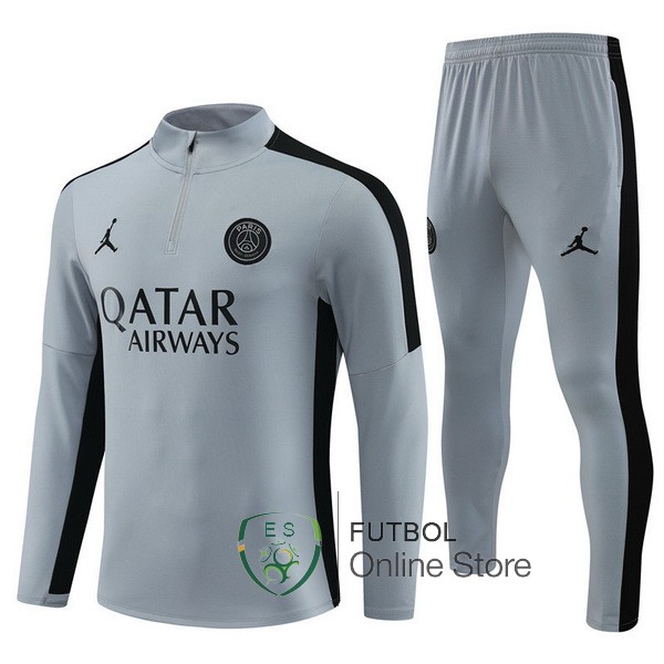 Camiseta Paris SG Chandal Ninos 23/2024 Gris