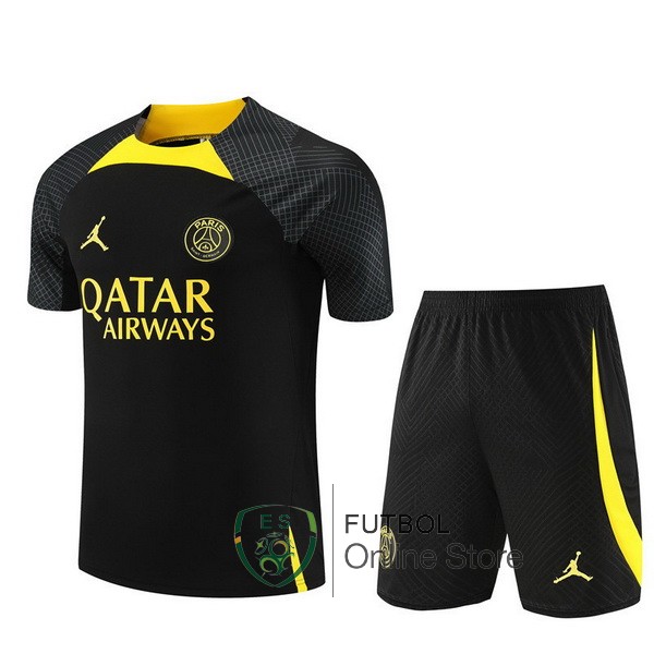 Entrenamiento Paris Saint Germain Conjunto Completo Negro I Amarillo 23/2024