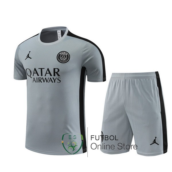 Entrenamiento Conjunto Completo Ninos Paris SG 23/2024 Gris I Negro