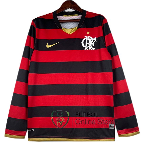 Retro Camiseta Flamengo 2008-2009 Manga Larga Primera