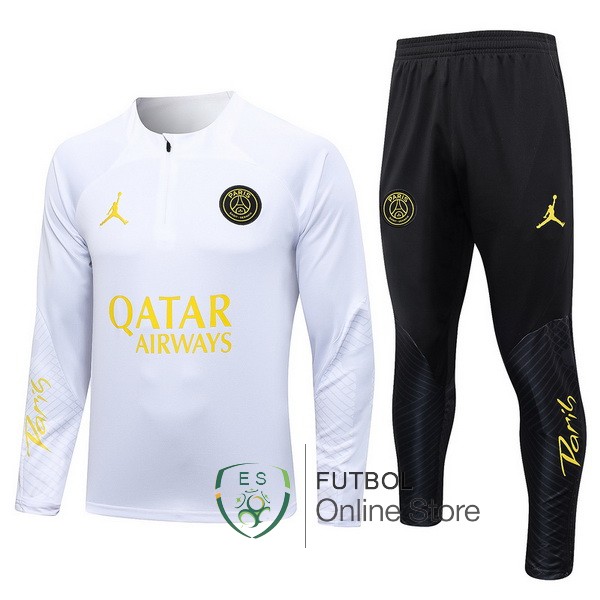 Camiseta Paris SG Chandal Ninos 23/2024 Blanco Negro Amarillo