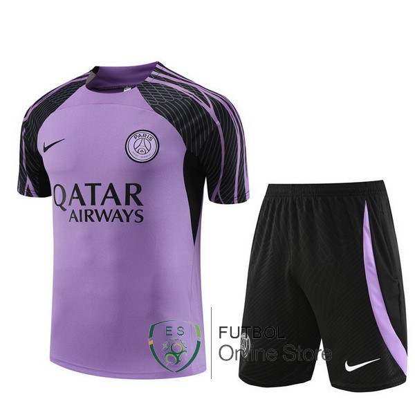 Entrenamiento Paris Saint Germain Conjunto Completo Purpura Negro 23/2024