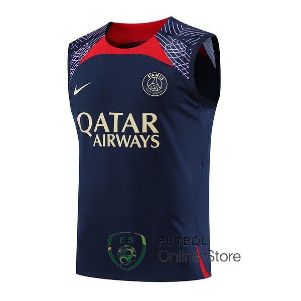 Entrenamiento Sin Mangas Paris Saint Germain Azul Rojo Purpura 23/2024