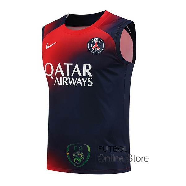 Entrenamiento Sin Mangas Paris Saint Germain Rojo Azul 23/2024