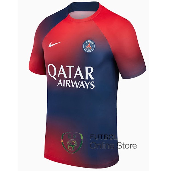 Tailandia Previo al partido Camiseta Paris Saint Germain 23/2024 Rojo Azul