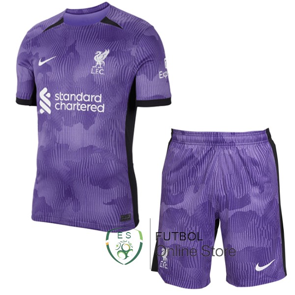 Camiseta Liverpool Conjunto Completo Hombre 23/2024 Tercera