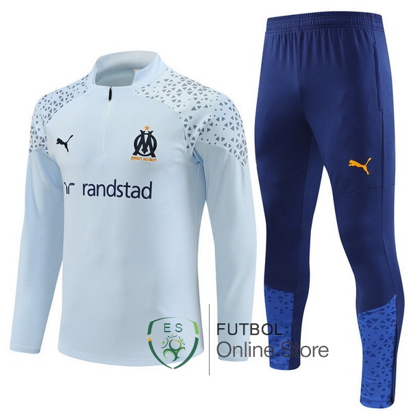 Camiseta Marseille Chandal Ninos 23/2024 Azul