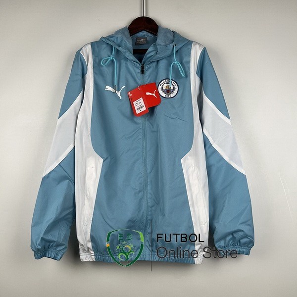 Rompevientos Manchester City 2023 2024 Azul Blanco