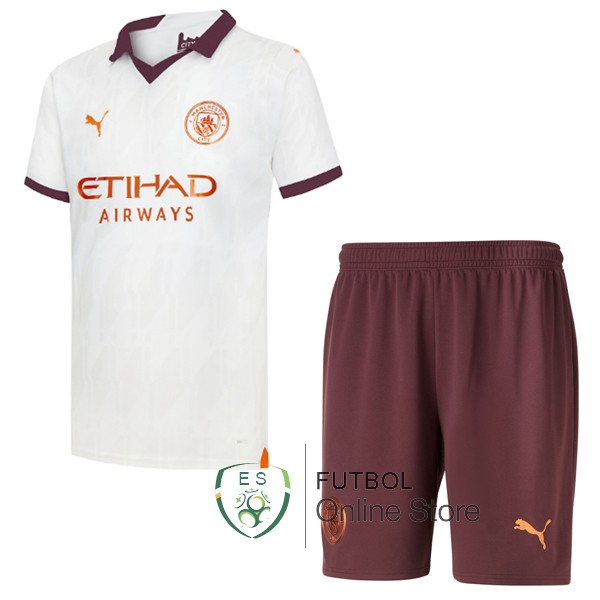 Camiseta Manchester City Ninos 22/2023 Segunda