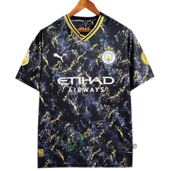 Tailandia Camiseta Manchester city 23/2024 Especial Negro Amarillo