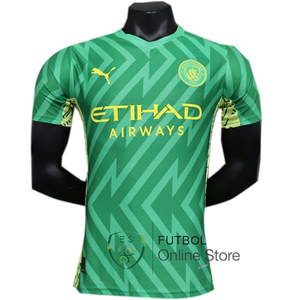 Tailandia Jugadores Camiseta Manchester city 23/2024 Portero Verde