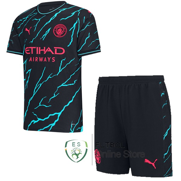 Camiseta Manchester City Ninos 22/2023 Tercera