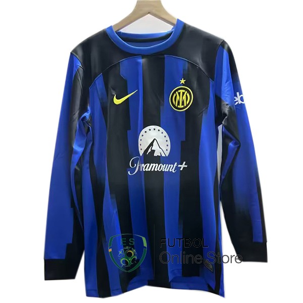 Tailandia Camiseta Inter Milan 23/2024 Manga Larga Primera