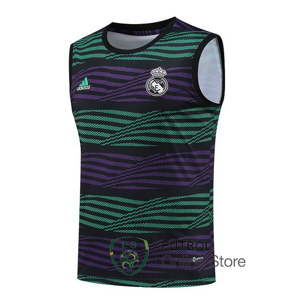 Entrenamiento Sin Mangas Real Madrid Purpura Verde 23/2024