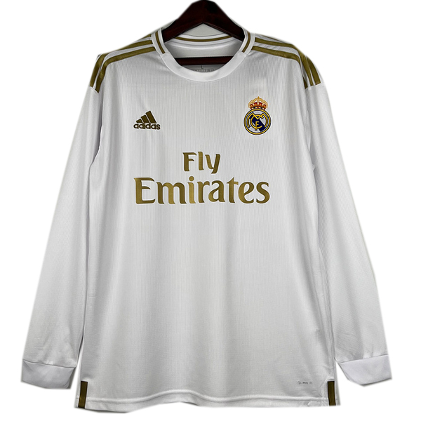 Retro Camiseta Real Madrid 2019-2020 Manga Larga Primera