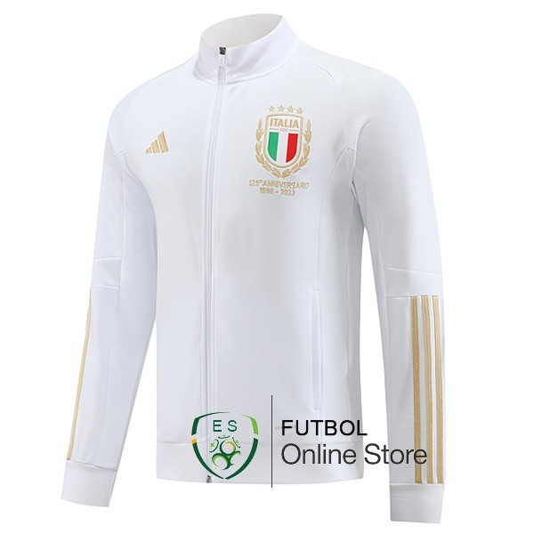 Chaqueta Italia 2023 Blanco Amarillo