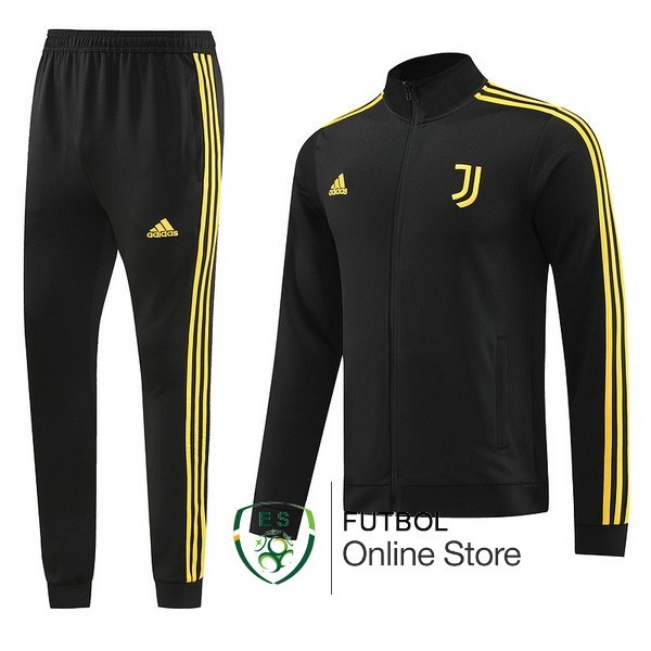 Conjunto Completo Ropa Deportiva Con Cremallera Larga Juventus 2023 2024 Negro