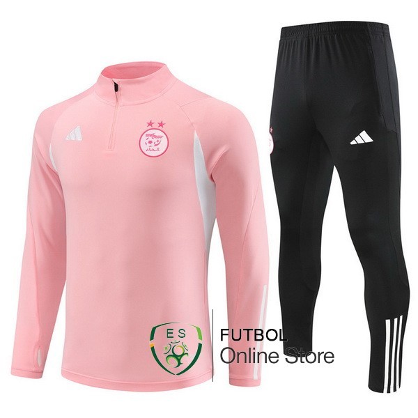 Conjunto Completo Sudadera Entrenamiento Argelia 2023 Rosa Negro