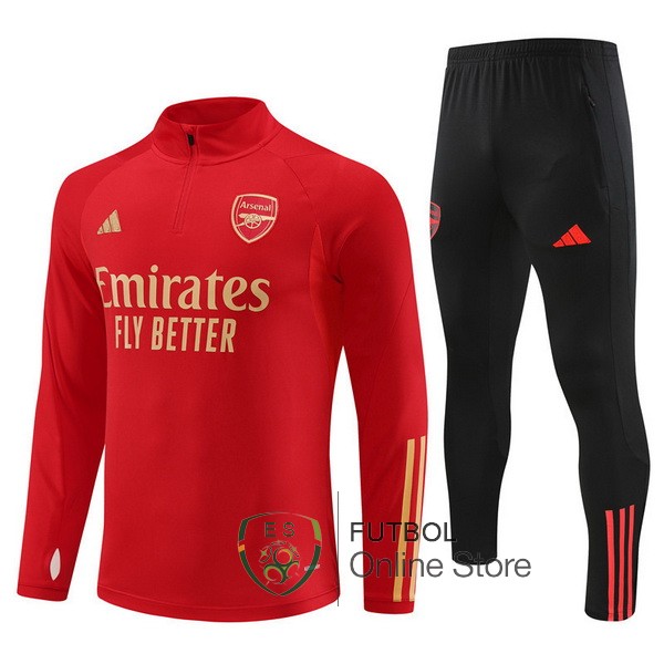 Camiseta Arsenal Chandal Ninos 23/2024 Rojo Negro