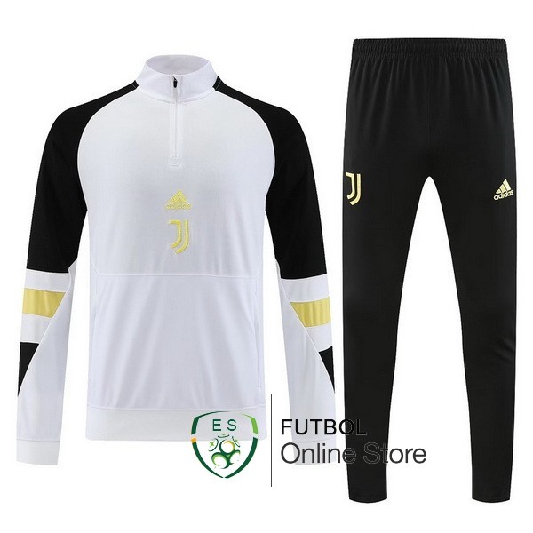 Conjunto Completo Sudadera Entrenamiento Ninos Juventus 23 24 Blanco Negro