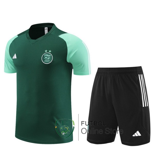 Entrenamiento Argelia Conjunto Completo Verde Negro 23/2024