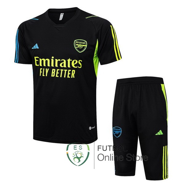 Entrenamiento Arsenal Conjunto Completo Negro I Verde 23/2024