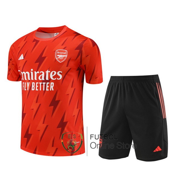 Entrenamiento Arsenal Conjunto Completo Rojo I Negro 23/2024