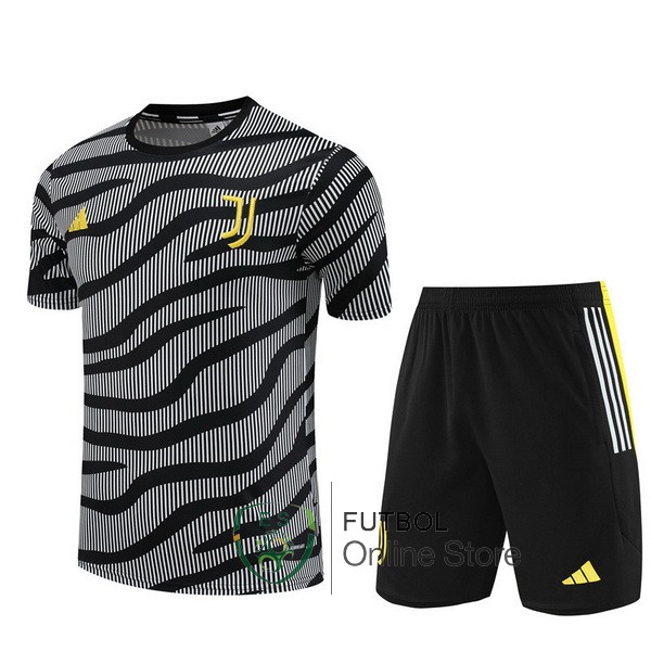 Entrenamiento Juventus Conjunto Completo Gris Negro Amarillo 23/2024