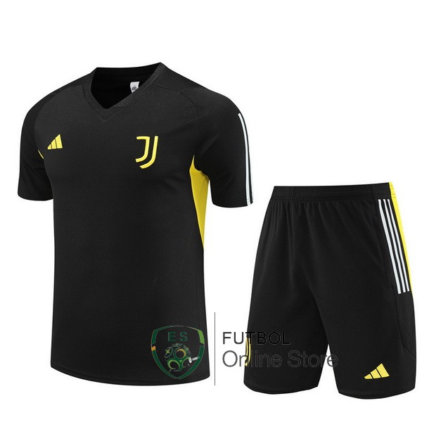 Entrenamiento Juventus Conjunto Completo Negro Amarillo 23/2024