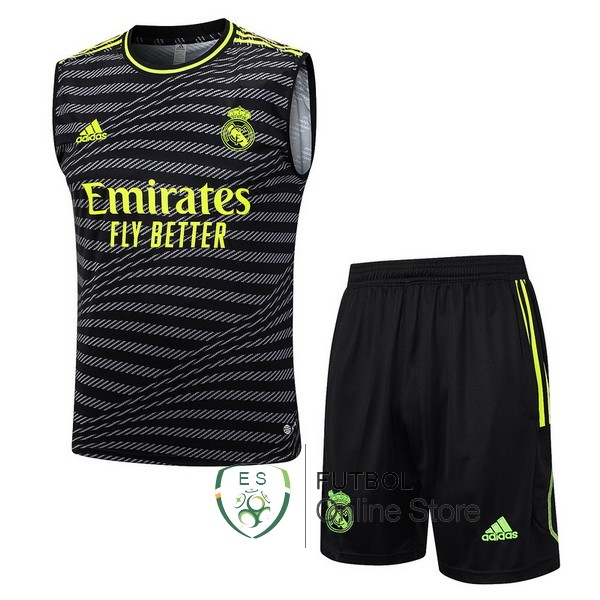 Entrenamiento Real Madrid Conjunto Completo Verde Gris Negro 23/2024