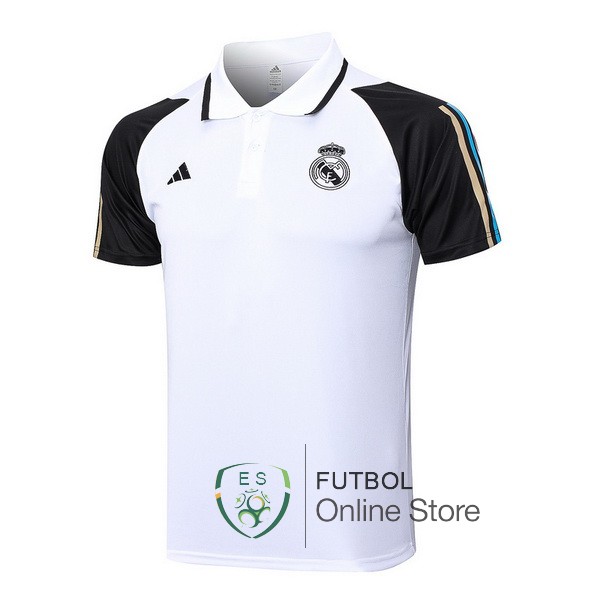 Polo Real Madrid Blanco Negro 23/2024