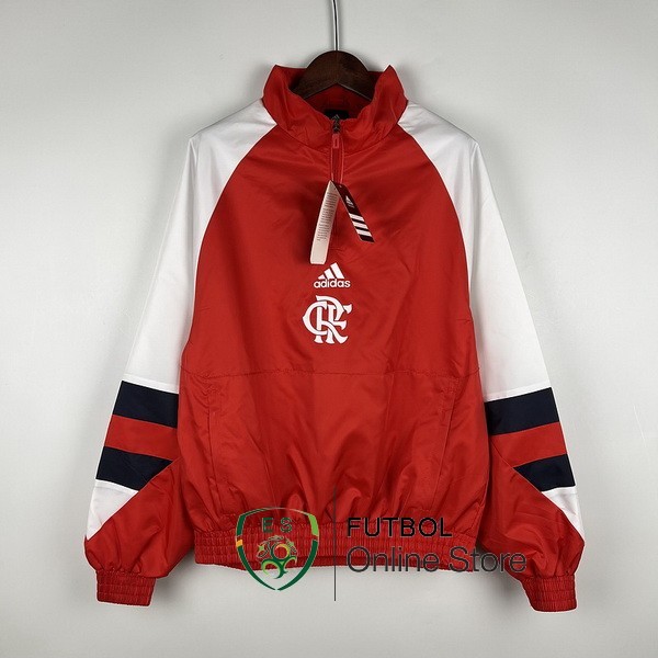 Rompevientos Flamengo 2023 2024 Blanco Rojo Negro